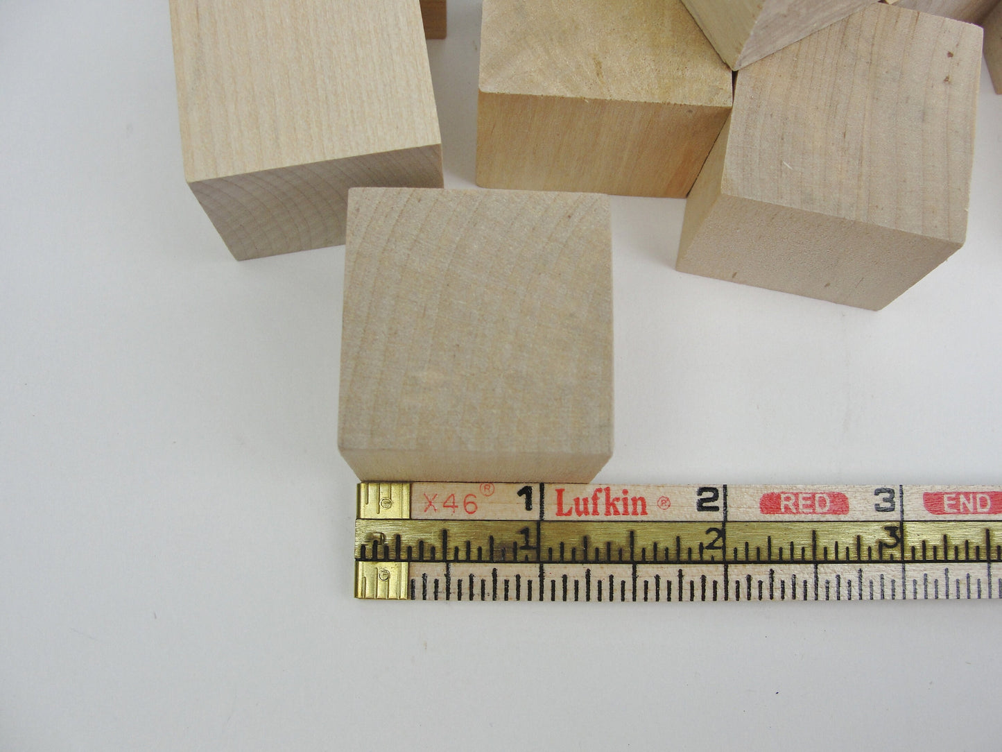 1.25" wooden block, 1 1/4 inch wooden cube, unfinished wood cube set of 10