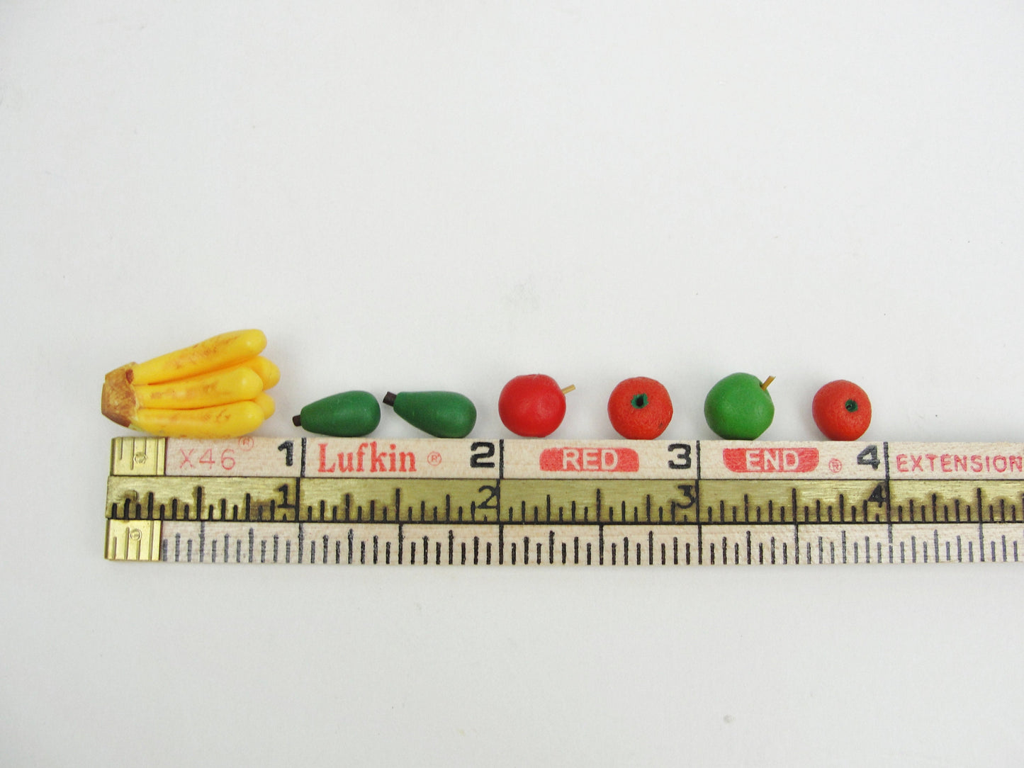 Dollhouse miniature fruit or vegetables you choose