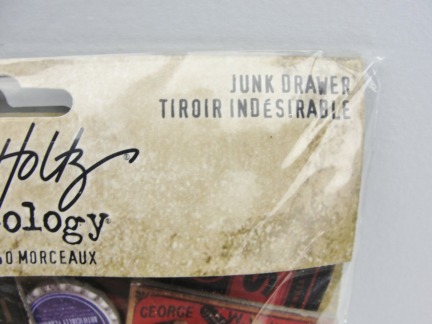 Tim Holtz Junk Drawer ephemera pack TH94044