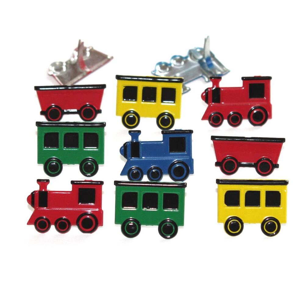 Toy brads sock monkey, building blocks, trains
