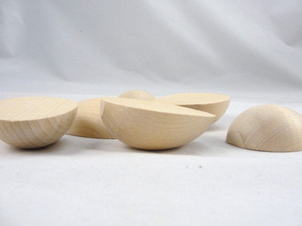 Wooden split hen egg half set of 6 - Wood parts - Craft Supply House