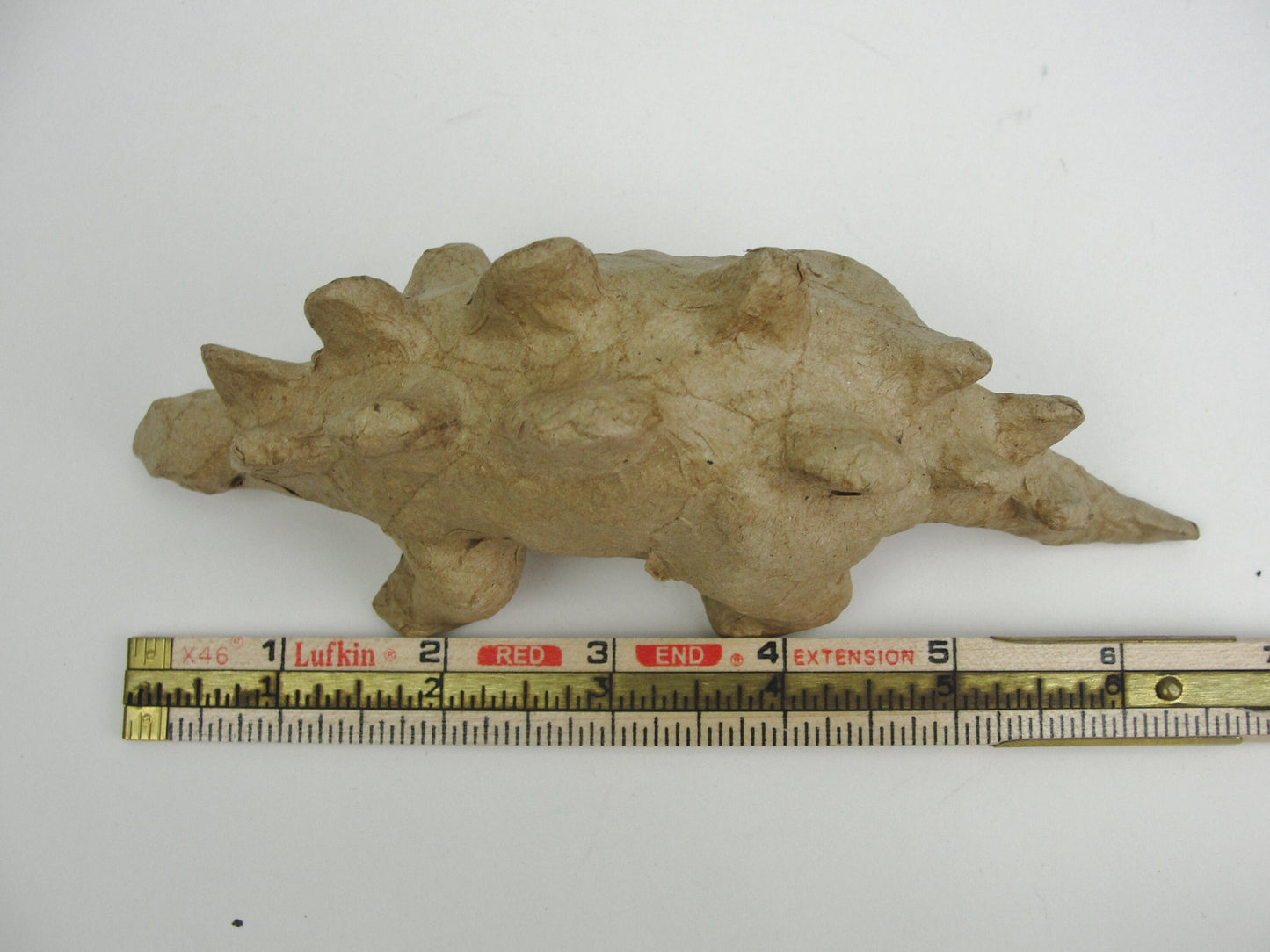 Small Paper mache Stegosaurus dinosaur