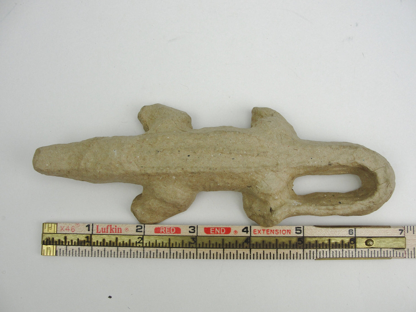 Small Paper mache crocodile alligator