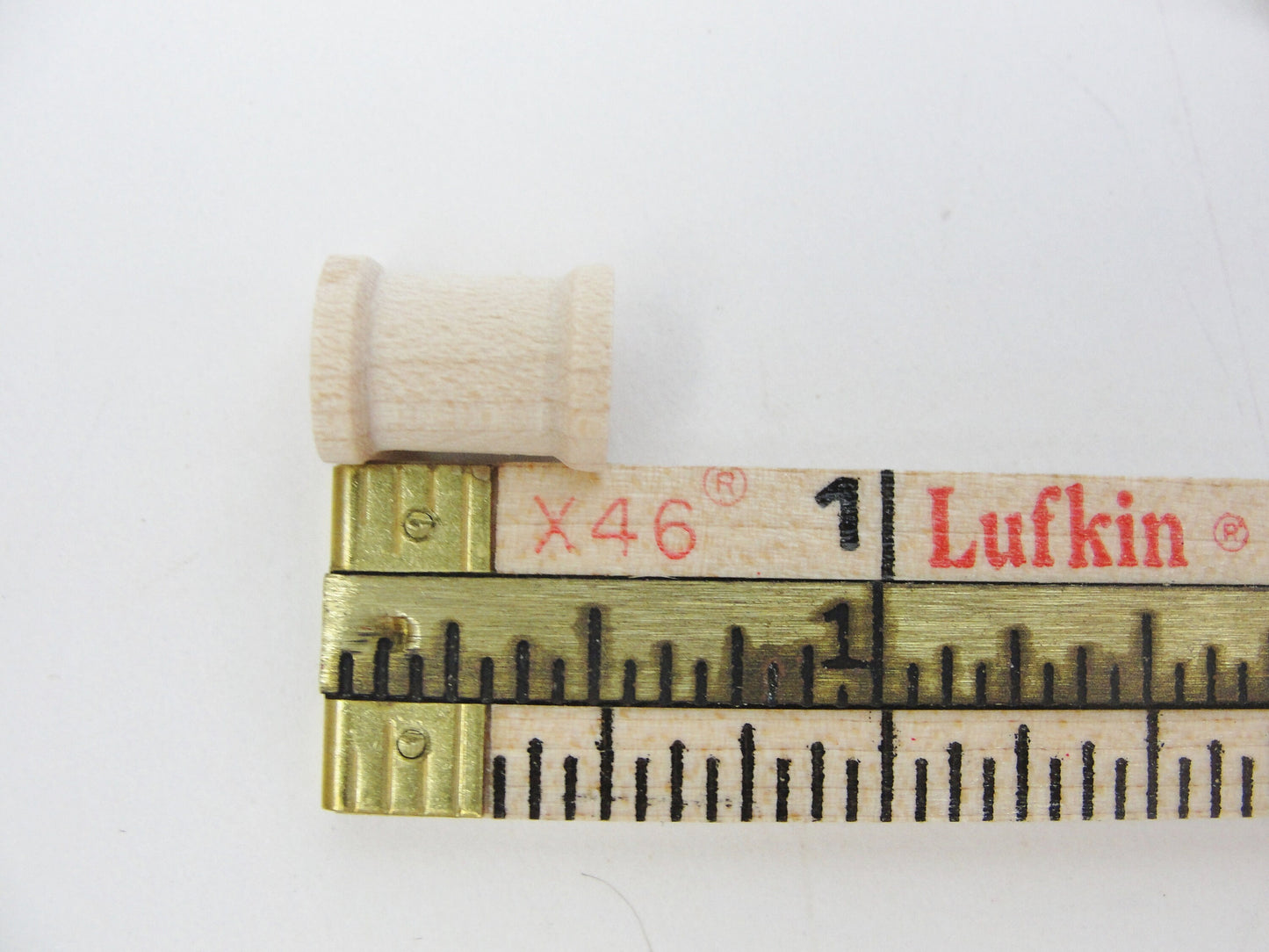 Little wooden spools 1/2" x 3/8" set of 12, wood spools