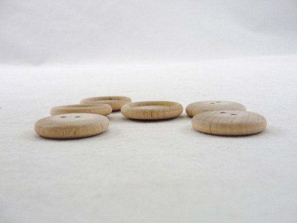 Wooden button 1" unfinished - Wood parts - Craft Supply House