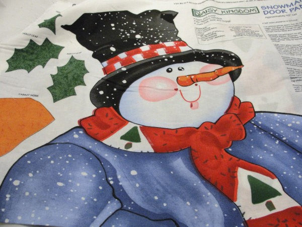 Daisy Kingdom Snowman Door panel DIY make your own - Fabric - Craft Supply House