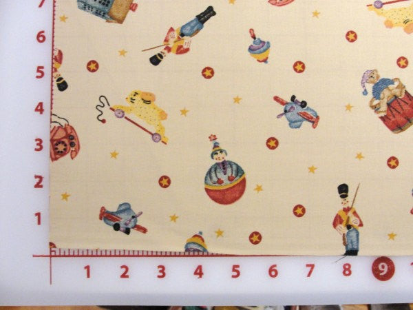 Daisy Kingdom Tossed Toys fabric Yardage - Fabric - Craft Supply House