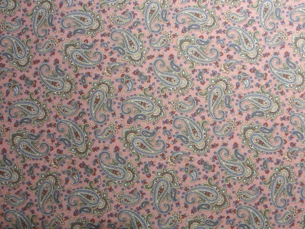Mauve Paisley fabric yardage - Fabric - Craft Supply House