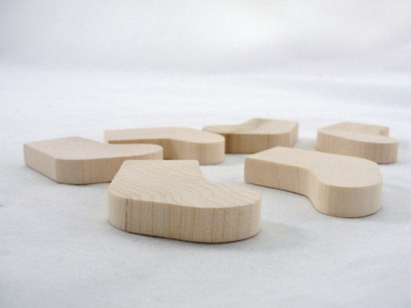 Stocking wood cutout set of 6 - Wood parts - Craft Supply House