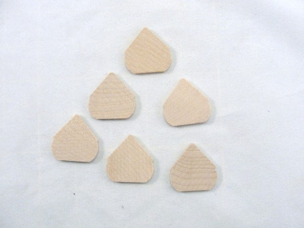 Miniature thin wooden birdhouse Cardinal's cabin set of 6 - Wood parts - Craft Supply House