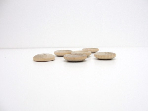 Wooden buttons 3/4" unfinished choose your quantity - Wood parts - Craft Supply House