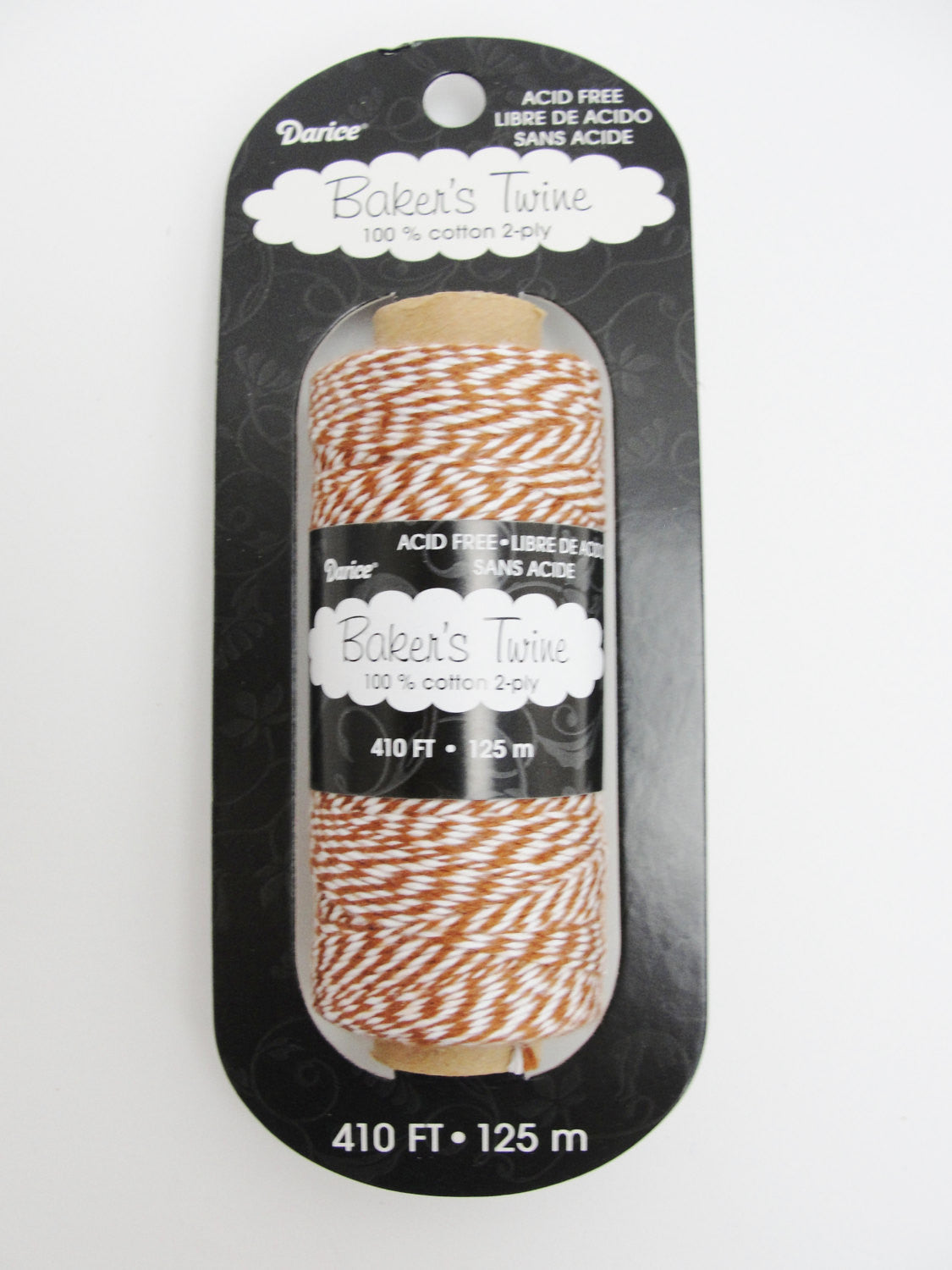 Brown and white baker's twine, 410 feet, 136 yards - General Crafts - Craft Supply House