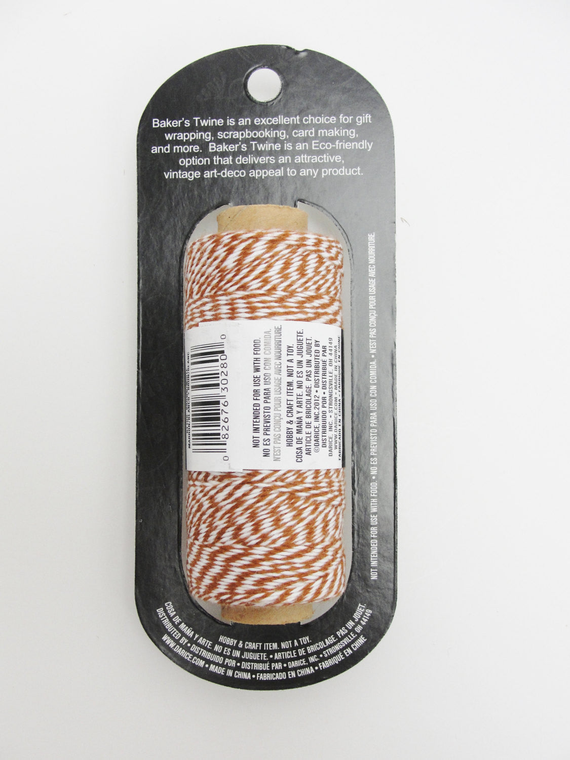Brown and white baker's twine, 410 feet, 136 yards - General Crafts - Craft Supply House