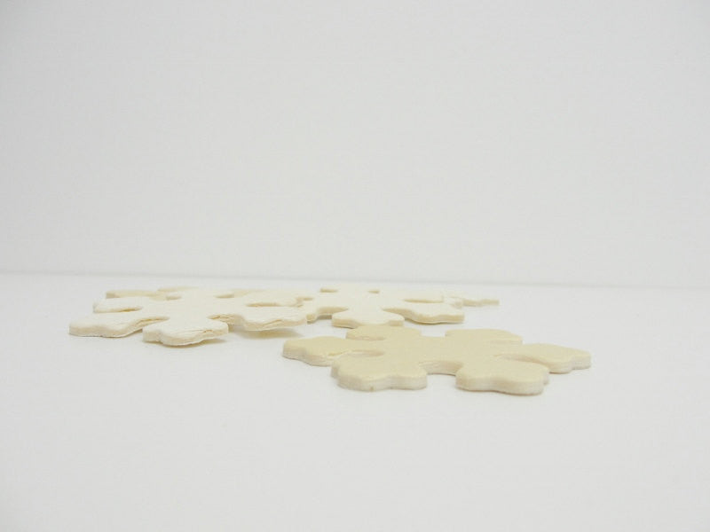 Wooden snowflake small 2 3/8" set of 5 - Wood parts - Craft Supply House