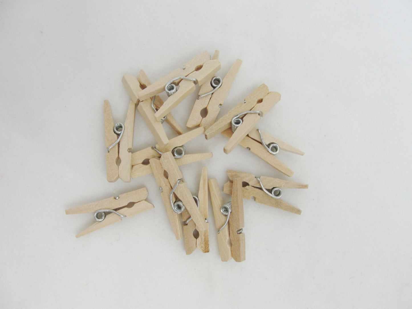 Tiny clothespins, 1" miniature clothespins choose your color