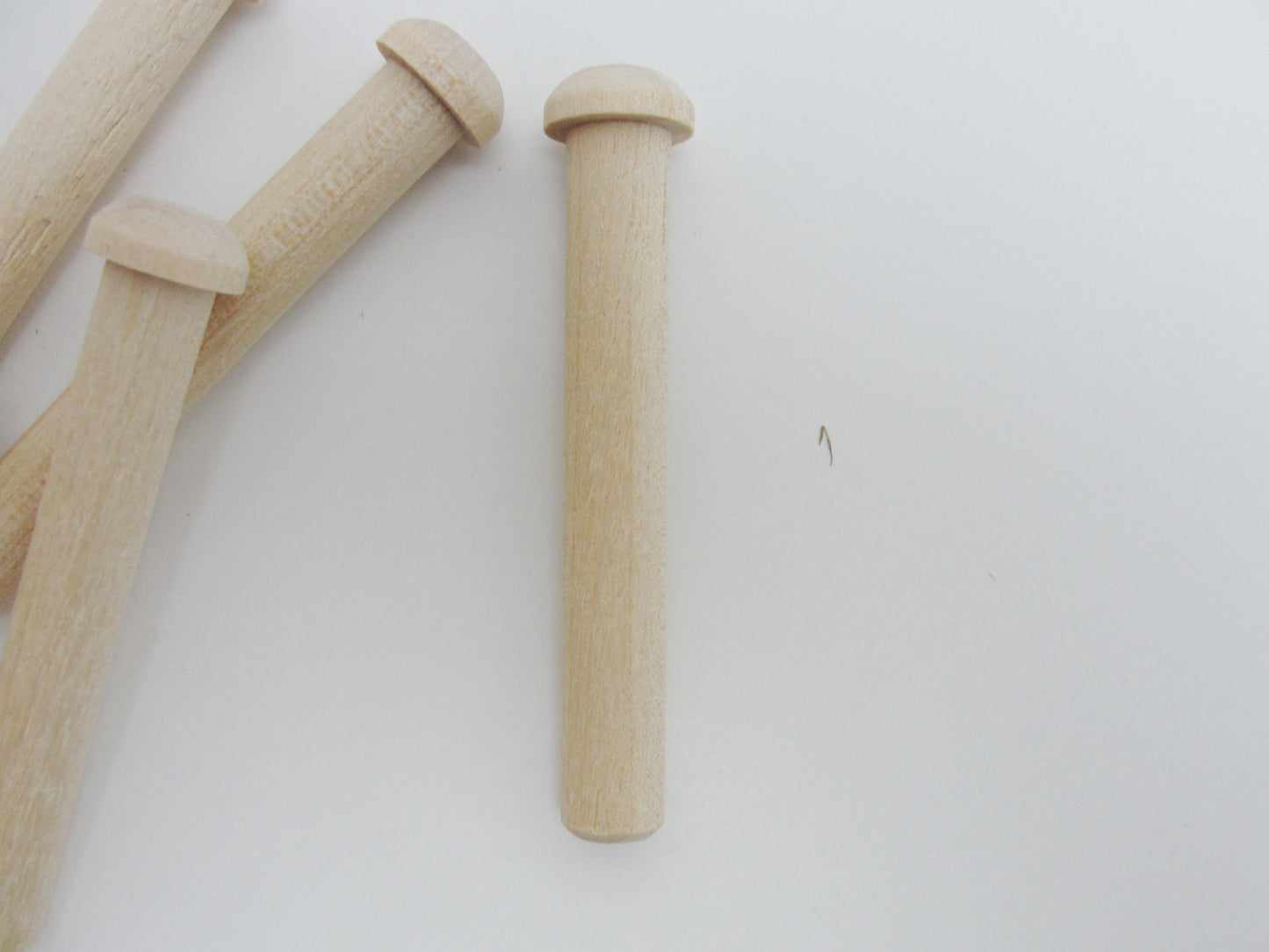 Large wooden toy axle peg set of 6 - Wood parts - Craft Supply House