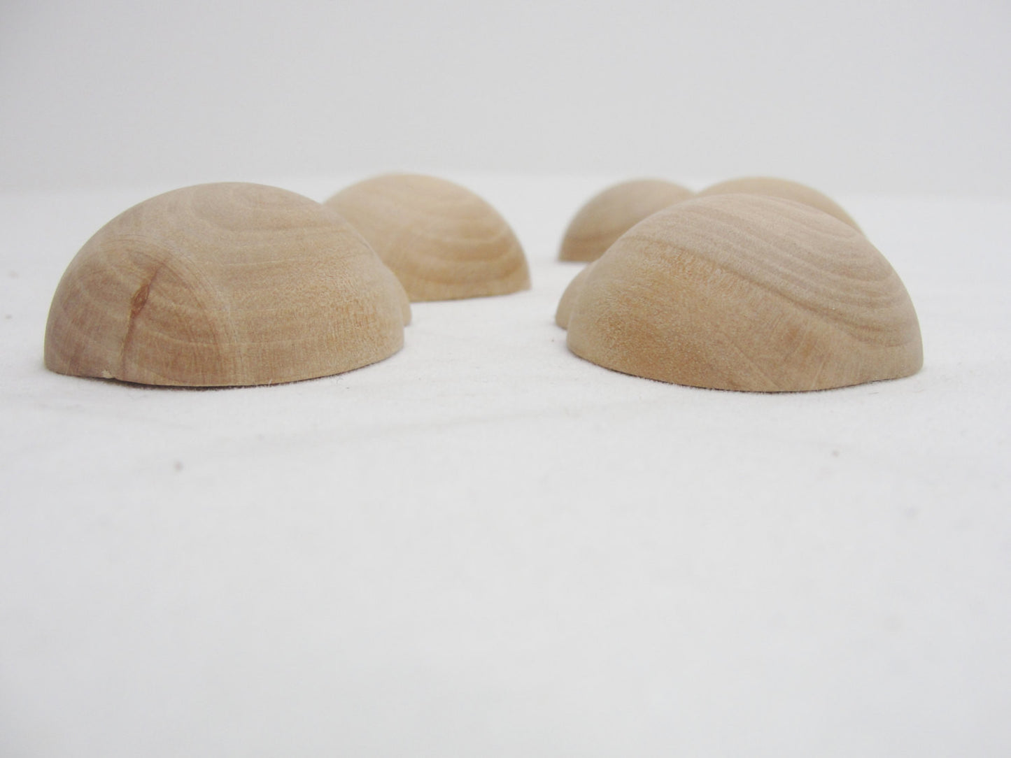 Large wooden Ladybug 1 7/8" long diy set of 6 - Wood parts - Craft Supply House