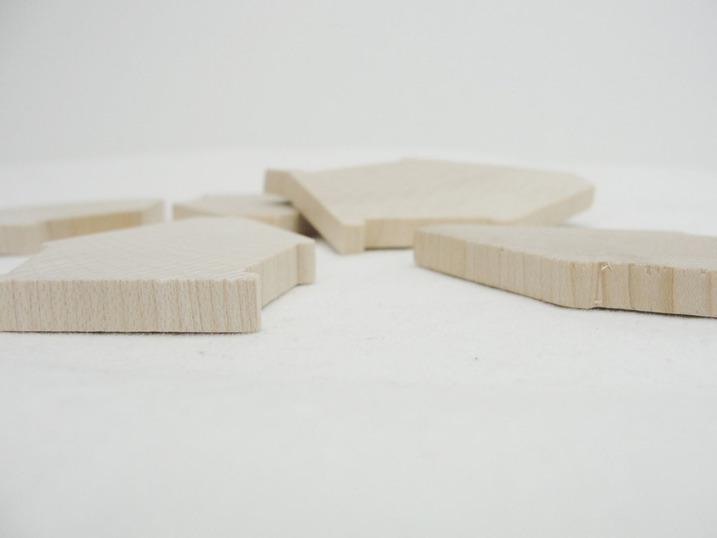 Large wooden birdhouse cutout Lark's loft set of 6 - Wood parts - Craft Supply House