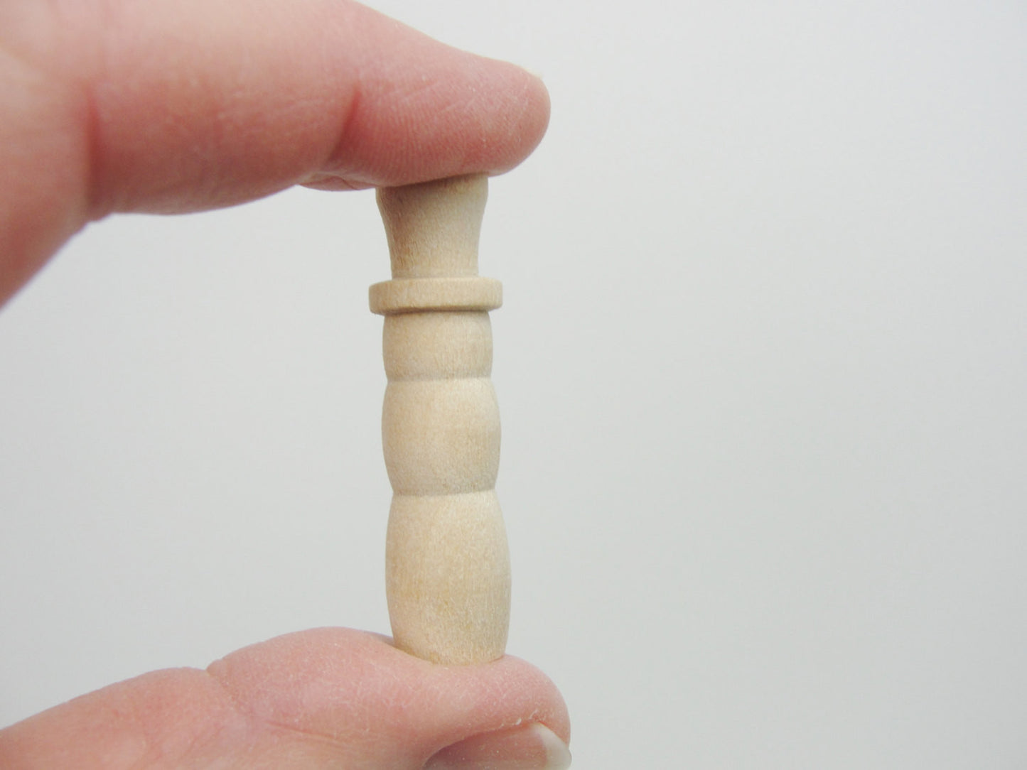 Mini Wooden skinny Snowman 1 9/16" tall set of 5 - Wood parts - Craft Supply House