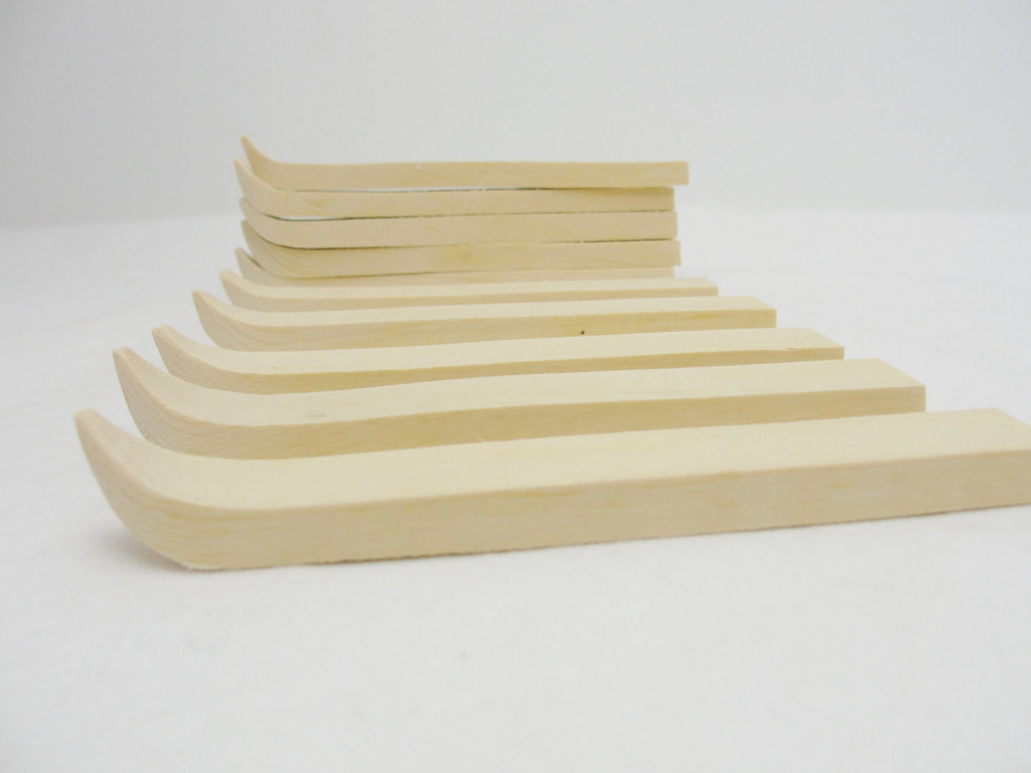 Miniature 5 inch wooden skis 5 pairs (10 individual skis) - Wood parts - Craft Supply House