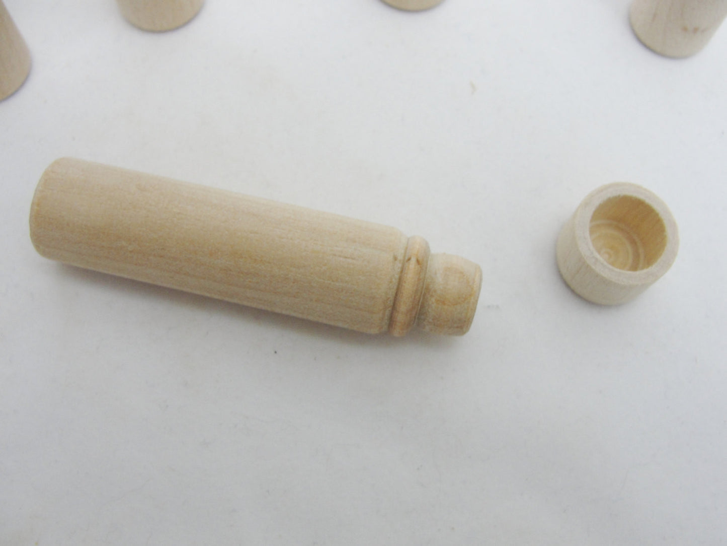 SECONDS Wooden needle case set of 5 - Wood parts - Craft Supply House