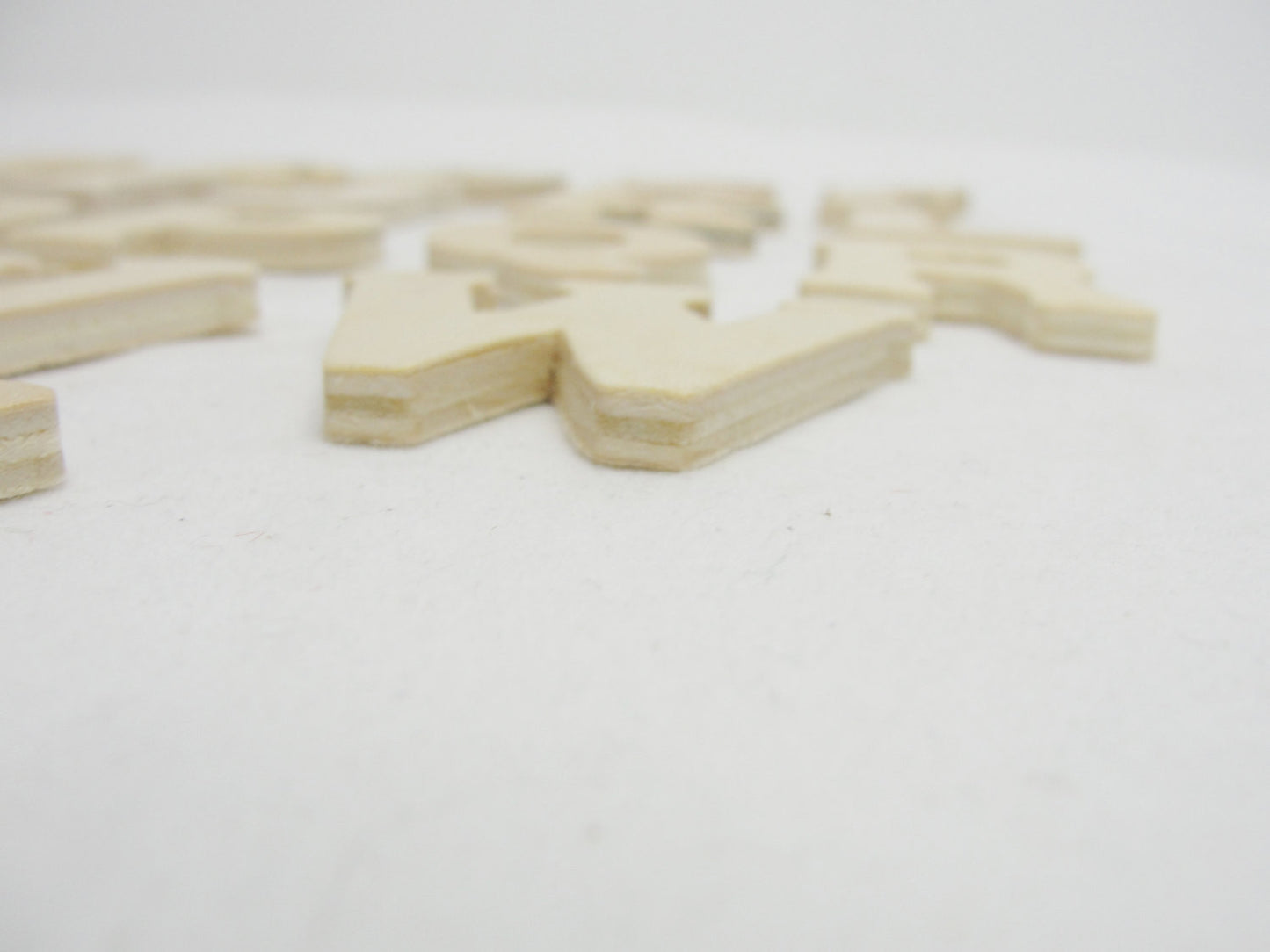 Wooden Alphabet letters 1.5 inches tall - Wood parts - Craft Supply House