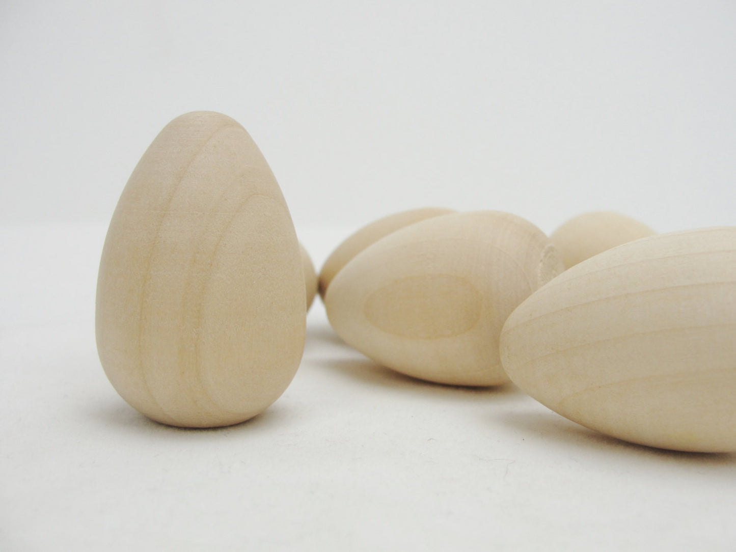 Wooden pigeon egg set of 6 - Wood parts - Craft Supply House