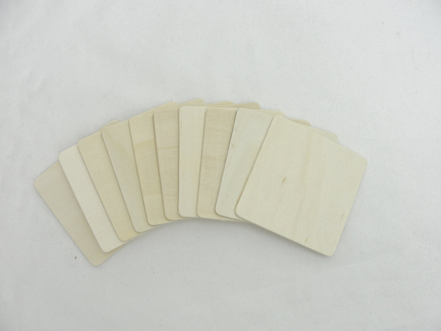 3" Wooden squares set of 10 - Wood parts - Craft Supply House