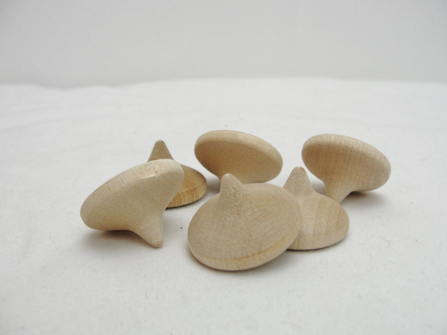 Small wooden chocolate chip set of 6 - Wood parts - Craft Supply House