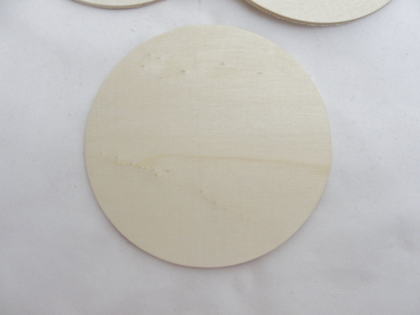Wooden Circle discs 5" x 1/8" thick set of 5 - Wood parts - Craft Supply House
