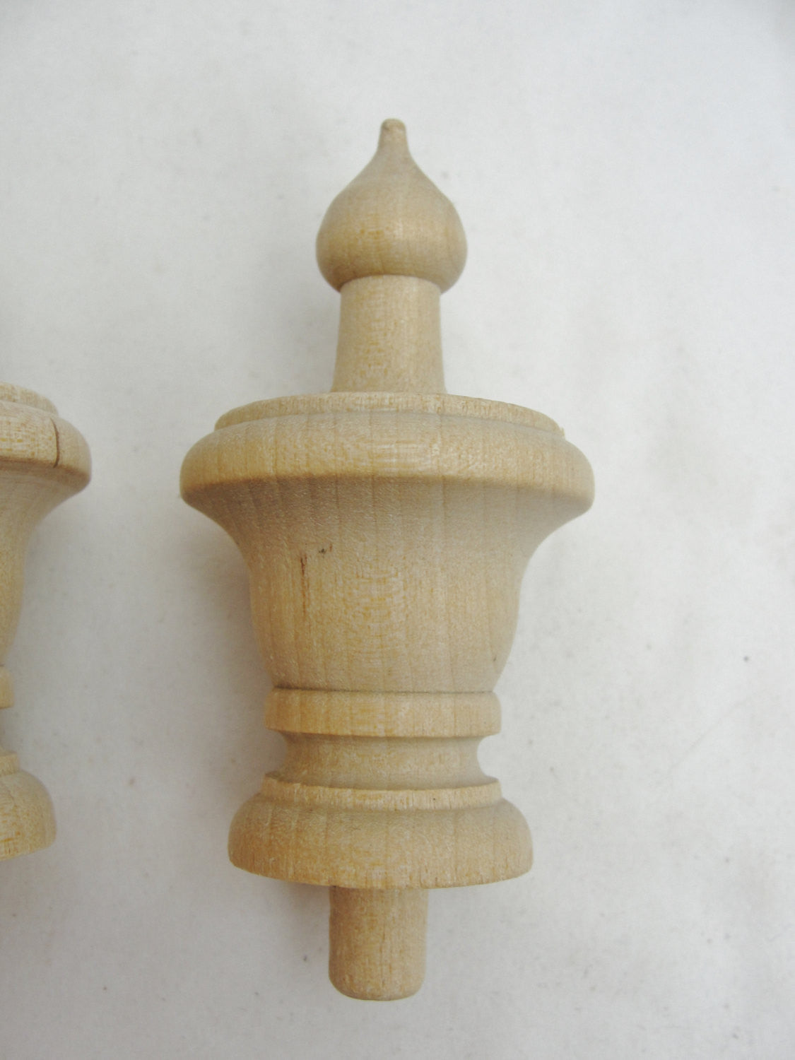Wooden flame finial set of 4 - Wood parts - Craft Supply House