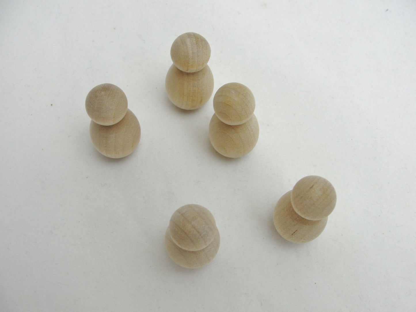 Wooden bee body, bug body set of 6 - Wood parts - Craft Supply House