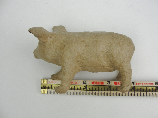 Small paper mache pig