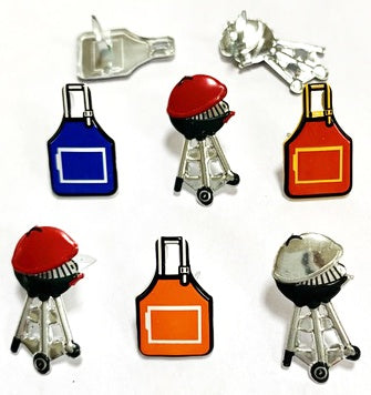 Summer fun theme brads paper fasteners choose boats, sunglasses, cookout, selfie