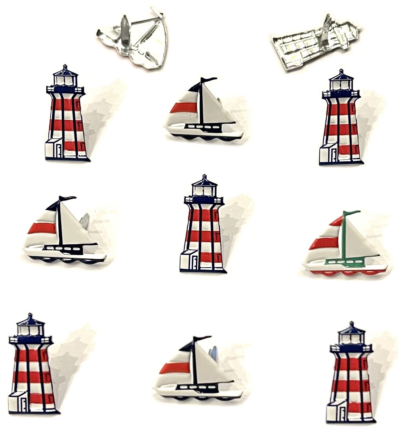 Summer fun theme brads paper fasteners choose boats, sunglasses, cookout, selfie
