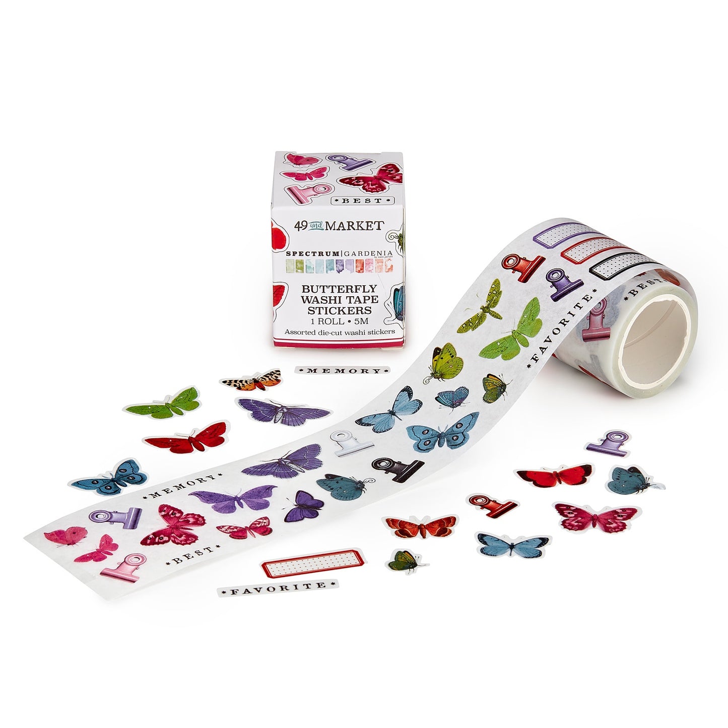 49 and Market Postage Stamp Washi Tape Vintage Artistry
