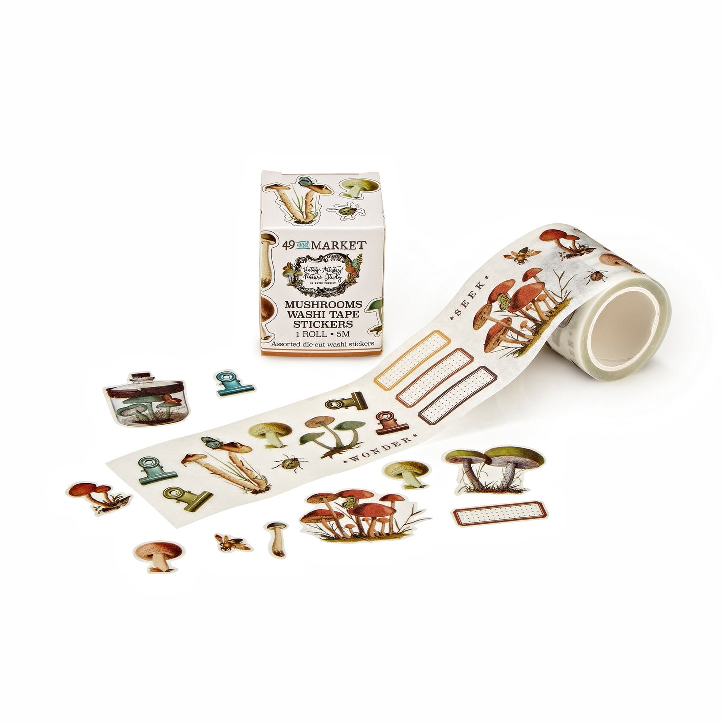 49 and Market Postage Stamp Washi Tape Vintage Artistry