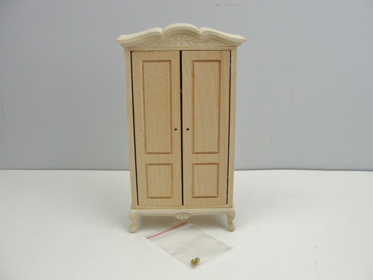 Miniature dollhouse armoire wardrobe