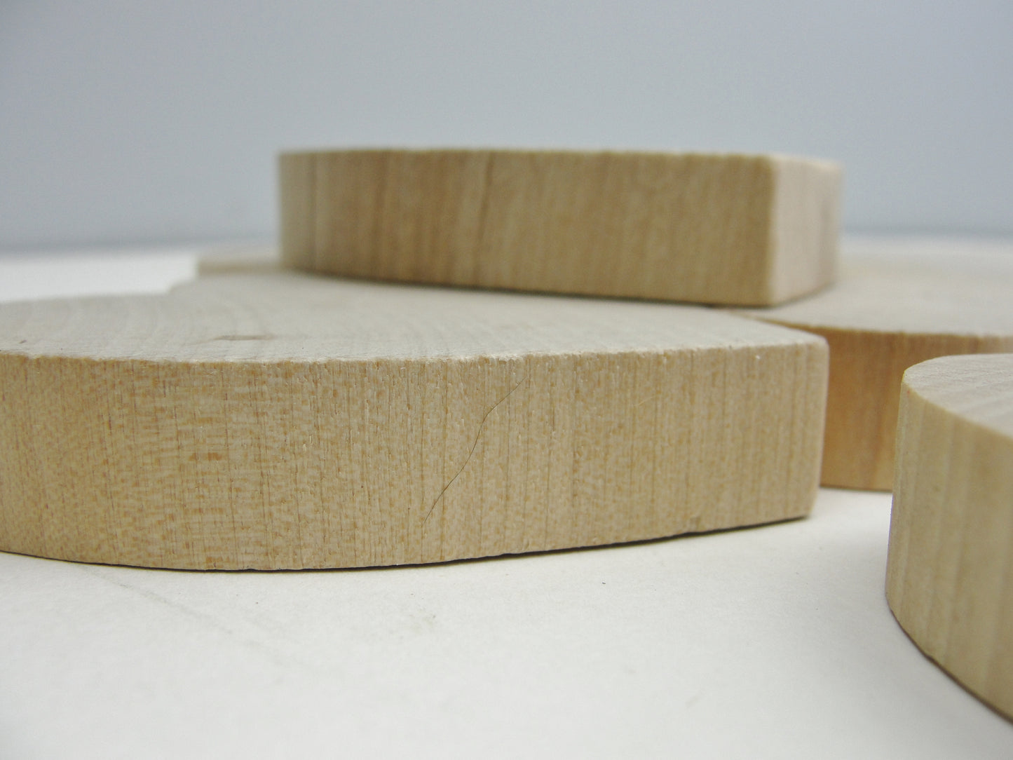 Wooden hearts 2 1/2 inch (2.5") wide 1/2" thick