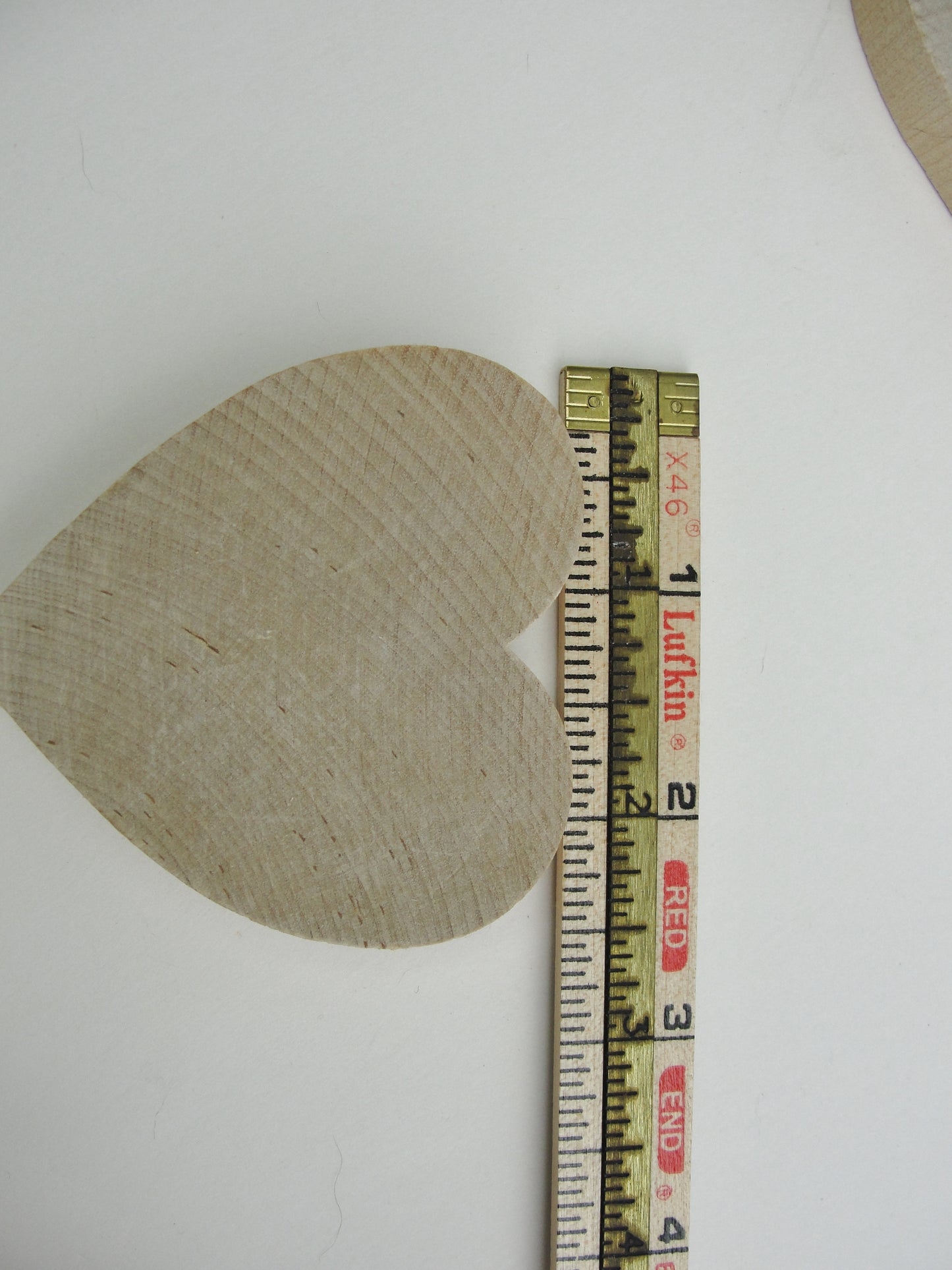 Wooden hearts 2 1/2 inch (2.5") wide 1/2" thick