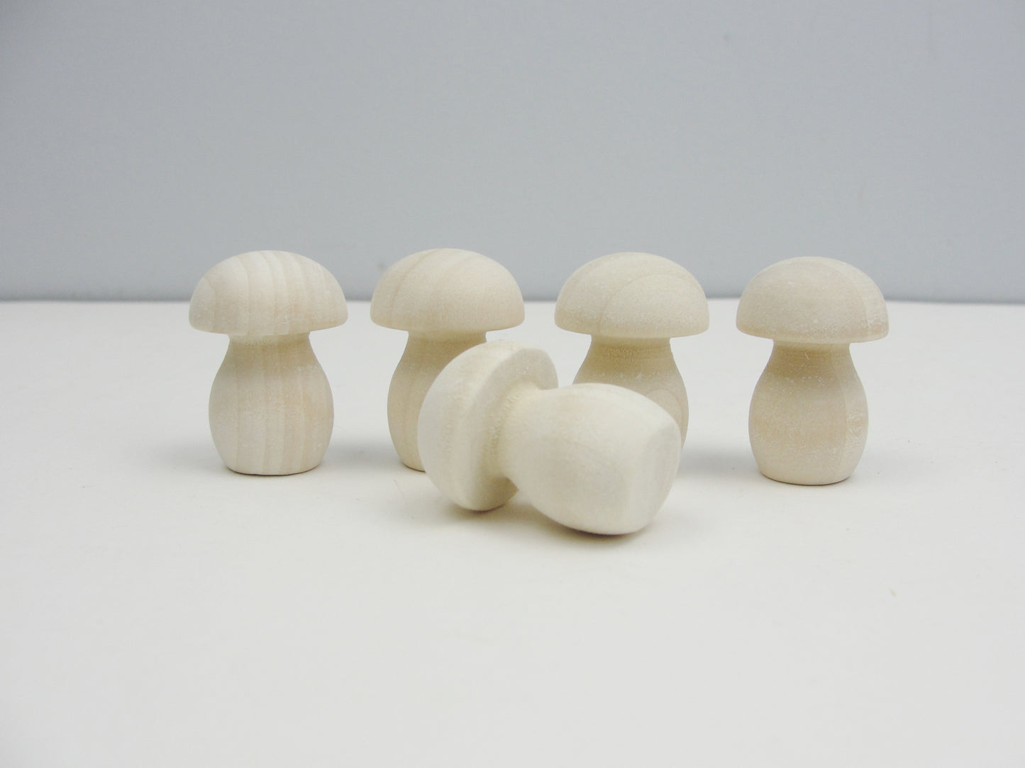 Wooden mushrooms choose your shape and quantity