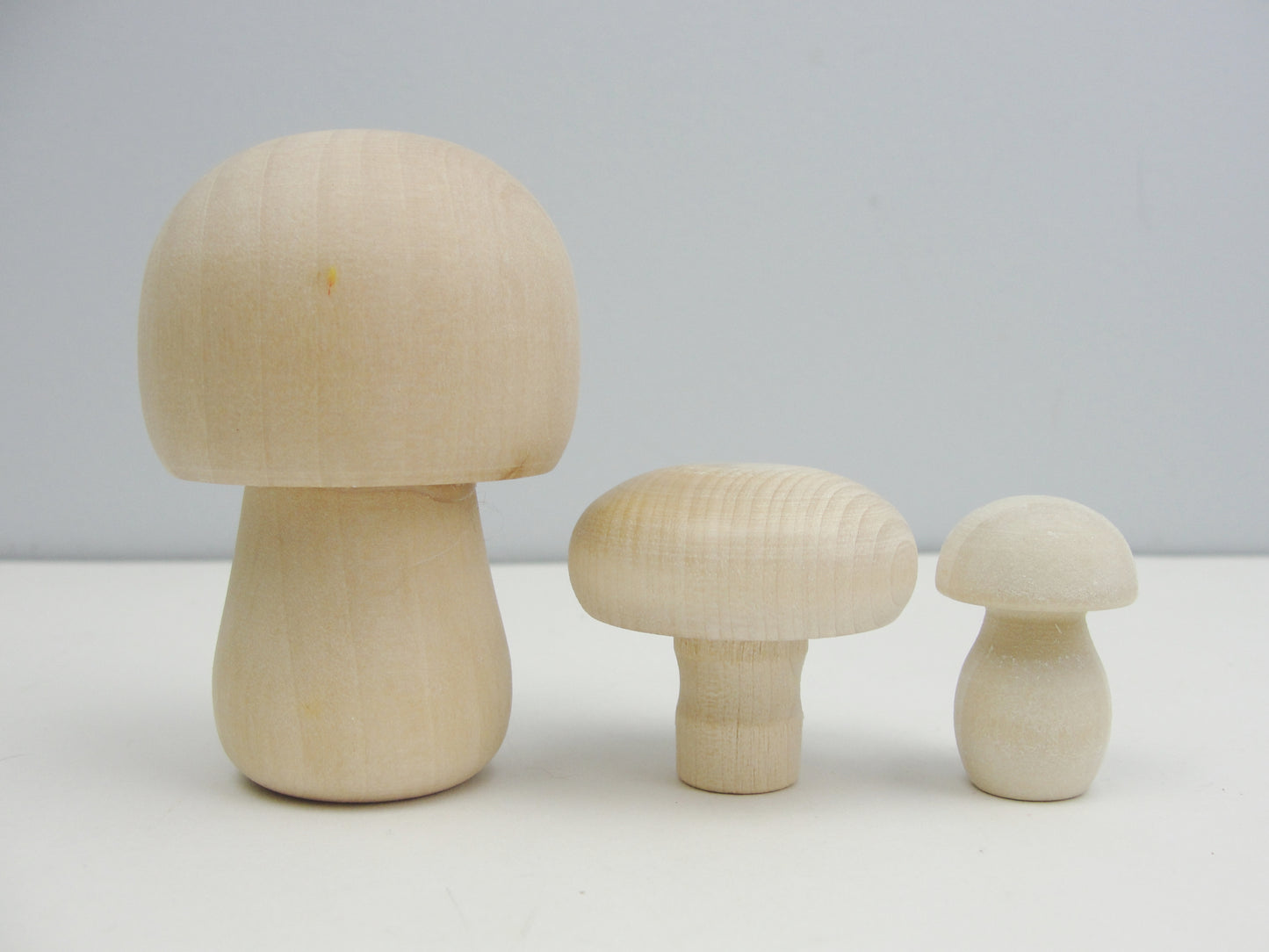 Wooden mushrooms choose your shape and quantity