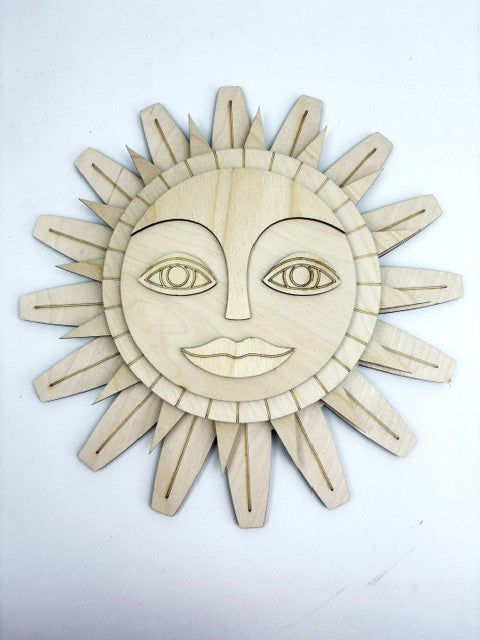 Aztec inspired sun cutout DIY