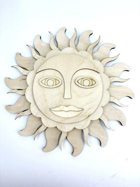 Festive inspired sun cutout DIY