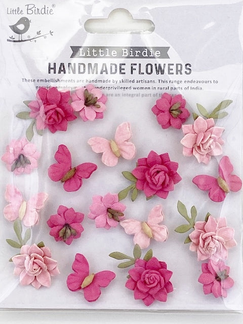 Flowers and butterflies for scrapbooking or card making