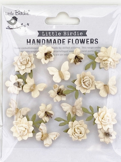Flowers and butterflies for scrapbooking or card making