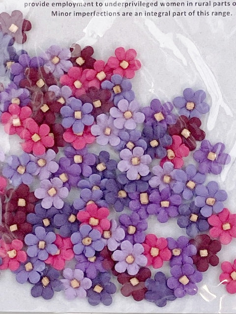 Mini flowers for card making or scrapbooking