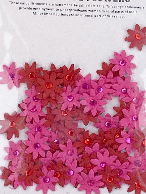 Mini spiky flowers for card making or scrapbooking