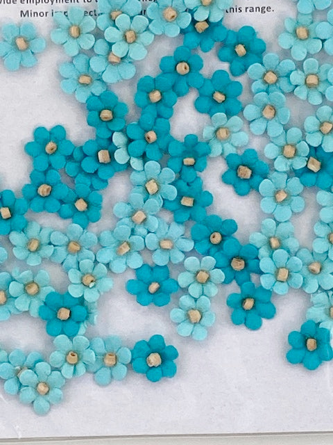 Mini flowers for card making or scrapbooking