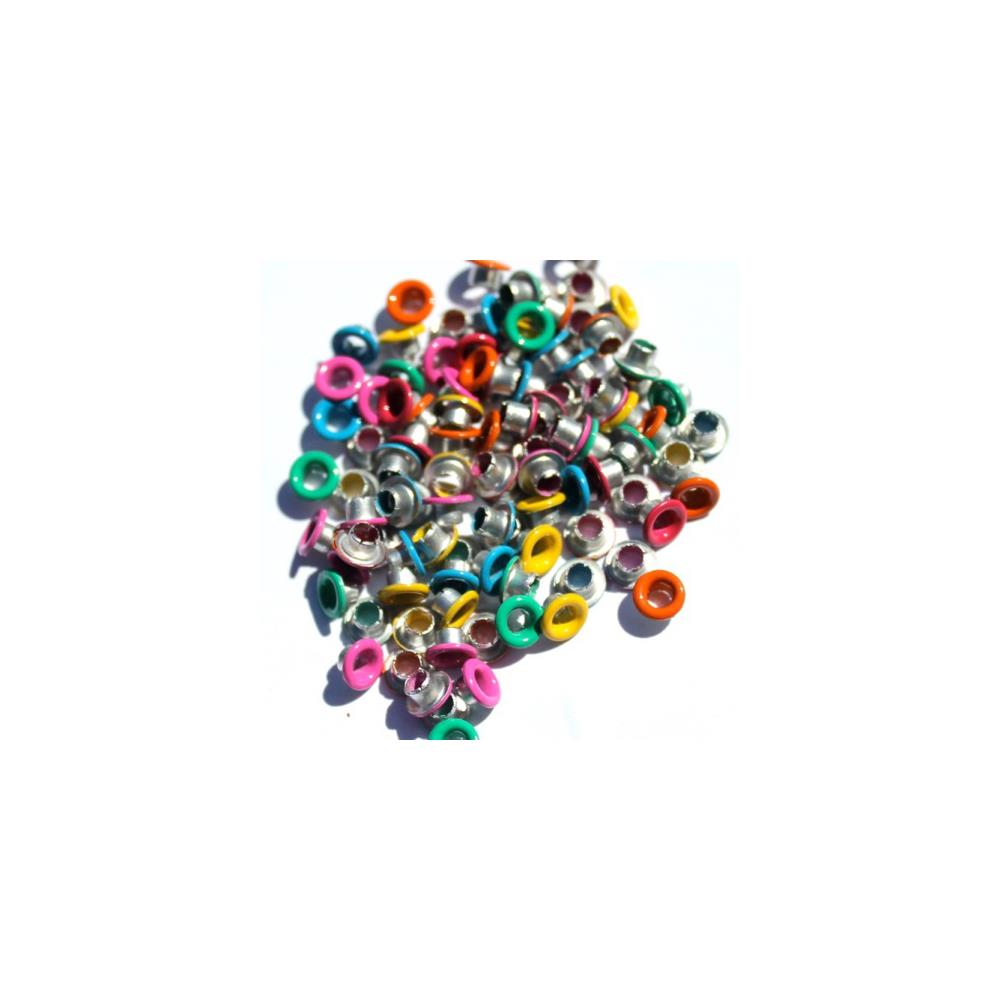 1/8"  Quicklets Eyelets (no special tools required) choose your color